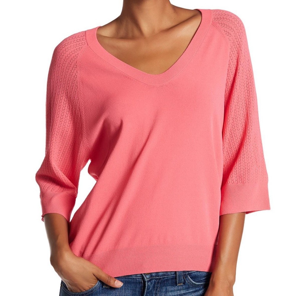 Zadig & Voltaire Rose Pink Lor Ve Pullover Knit Sweater Small